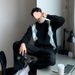 Men's Sweater With Unique Design, Casual Color Block Knitwear, Spring And Autumn Fashion Top_viptrois.com