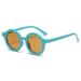 Kids'sunglasses Jelly colored round frame sunglasses for kids Cute trend sunglasses for kids sunglasses_viptrois.com