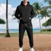 Heavyweight Fleece-Lined Hoodie Jogger Set – Winter-Ready Workwear & Streetwear (Black/Navy/Grey/White)_viptrois.com