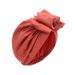 Women's Hijab Turban Elegant Retro Women's Hat Solid Color Beanie Hat Turban Female Headdress Fashion Casual Party_viptrois.com