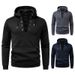 Men's Clothing Zip-Up Hoodie – Lightweight & Breathable Polyester Pullover With Adjustable Drawstring Hood (S-2XL) | Casual Streetwear (Dark Gray)_viptrois.com