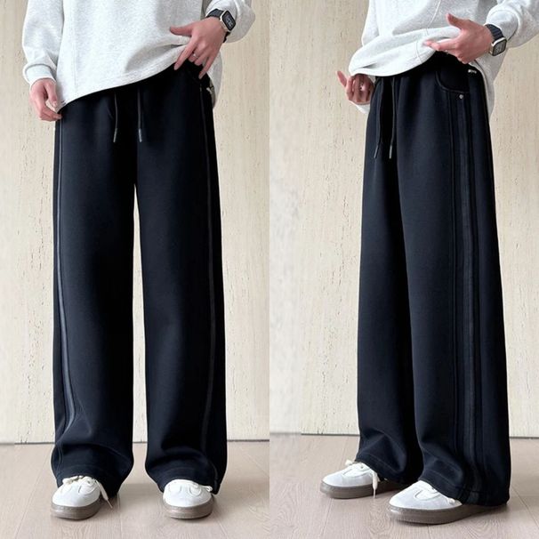 Autumn Winter High-Quality Thickened Washed Straight-Leg Casual Pants Comfortable Versatile Loose Sweatpants Fashionable_viptrois.com