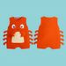 0 3 Years Old Baby Summer New Sleeveless One Piece Romper Small Crab Shape One Piece Romper_viptrois.com