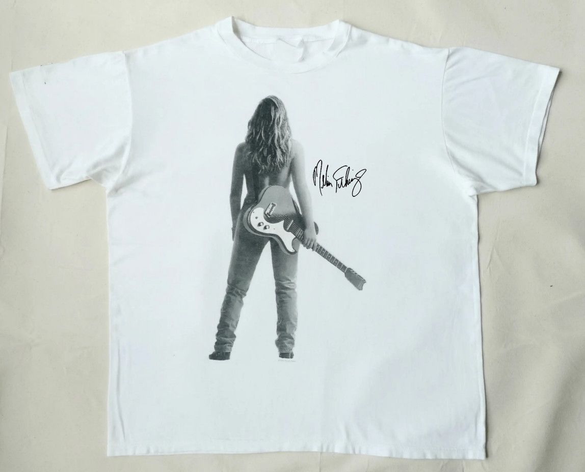 Melissa Etheridge Signature T-Shirt Mens Womens Tees Top Tops Tee White Unisex Size S-4XL_viptrois.com