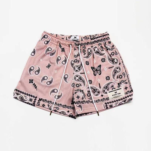 Men's Clothing couple shorts trendy casual sports shorts for men and women quick-drying plus size under-the-knee basketball quarter pants_viptrois.com