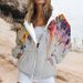 Men's Clothing Trendy 3D Printed Hooded Zip-Up Sweatshirt For Women – Stylish Fall Fashion With Graffiti Design, Long Sleeve Comfort Fit_viptrois.com