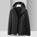 Outdoor 3-in-1 Fleece-Lined Warm Coat Men Waterproof Windproof Ski Jacket Couple Women_viptrois.com