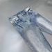 Men's Clothing Paris Style Flared Lost Videotape Ice Blue Washed Damaged Flared Jeans Clean Fit Style_viptrois.com