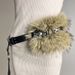 Y2K Glam Faux Fur Chain Belt With Rhinestones - Adjustable Wide Waist Belt For Retro & Edgy Outfits_viptrois.com