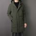 Men's Heavyweight Winter Coat - Insulated Polyester Long Parka With Hood For Big & Tall (Gray, Green, Black)_viptrois.com