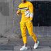 Men's Clothing Long Sleeved Trousers Suit 3D Digital Personality Ethnic Style Printing Fashion Casual Tights_viptrois.com