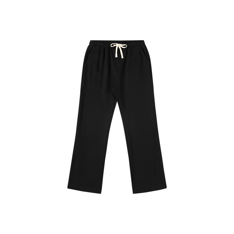 Men's Clothing Cut Snowflake Gray Terry Version Anti Pilling Drape Cut Scimitar Sweatpants Trousers_viptrois.com