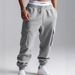 Men's Clothing Heavyweight Casual Solid Color Pile Pants European And American Fleece Thickened Cuffs American Workwear Sweatpants Men_viptrois.com