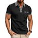 Men's Short-Sleeve Shirt – Classic Button-Up Design, Color-Blocked Style For Casual & Sporty Wear_viptrois.com