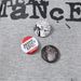 Detachable Badge Letter Print Hooded Cardigan Sweatshirt Men's Autumn Loose Casual Trendy Ins Hoodie_viptrois.com