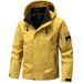 Men's Lightweight Utility Jacket – Waterproof Hooded Windbreaker With Zippered Pockets (M-5XL, Quick-Dry Polyester, Adjustable Drawstrings)_viptrois.com