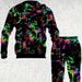 Loom 2023 Autumn Winter European And American Foreign Trade New Style Set Colorful 3D Printed Hooded Pullover Men's Trendy_viptrois.com