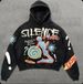 New SILENCE Sweatshirt Skull Foam Print Washed Hooded Pullover Loose Fit Versatile Hot Sale_viptrois.com