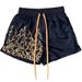 Men's Quick Dry Fitness Running Shorts American Style Flame Basketball Zero Resistance Squat Triple Pants_viptrois.com