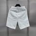 Men's Summer Shorts With Contrast Panels & Button Detail - Versatile Casual 5-Pocket Cargo Shorts For Daily Wear_viptrois.com