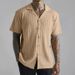 Men's Clothing Spring And Summer Men's Knitted Button Down Shirts Casual Men's Breathable Short Sleeved Shirt Tops_viptrois.com