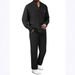 Dad's Chinese Style T Shirt Men's Long Sleeved Trendy T Sleeve Men's Clothing Large Size Loose Solid Color Long Sleeved Tang Suit Tops Men_viptrois.com