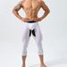 Men's Clothing Fitness Sports Pants Tights Three Quarter Pants High Elastic Nylon Fitness Pants_viptrois.com