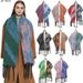 Unisex Hoop yarn thickened bib thick fringe five-pointed star matching color star scarf_viptrois.com