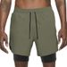 Men's Clothing Quick Drying Sports Shorts Men's Three Point Basketball Marathon Running Fitness Shorts Two Piece Anti Exposure Swimming Trunks_viptrois.com