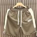Men's Clothing Men's Style Minimalist Shorts Versatile Summer Casual Cropped Pants Trendy Retro Elastic Waist Straight Leg Cargo_viptrois.com