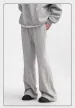 Trendige Graue Micro-Flared-Herrenhose Im Amerikanischen Stil, Lockere Passform, Lässige High-Street-Slims-Herbst-/Winter-Saisonhose_viptrois.com