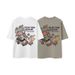 Men's Clothing Men's Wear | Heavy Outdoor Camping Printed T Shirt 2025 Spring And Summer New Mountain Loose Cityboy Short Sleeve_viptrois.com