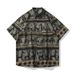 Men's Clothing Casual Printed Short Sleeved Shirt Beach Style Ice Silk Drape Loose Shirt_viptrois.com