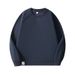 2026 Autumn And Winter New Long-sleeved Sweater 350g Twill Shoulder Sleeve Thickened Solid Color Fleece Sweater Men_viptrois.com