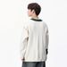 Splicing Contrasting Color Sweater Men's Winter American Casual Personalized Design Sense Knitted Sweater Men's Loose Lazy Wind Sweater_viptrois.com