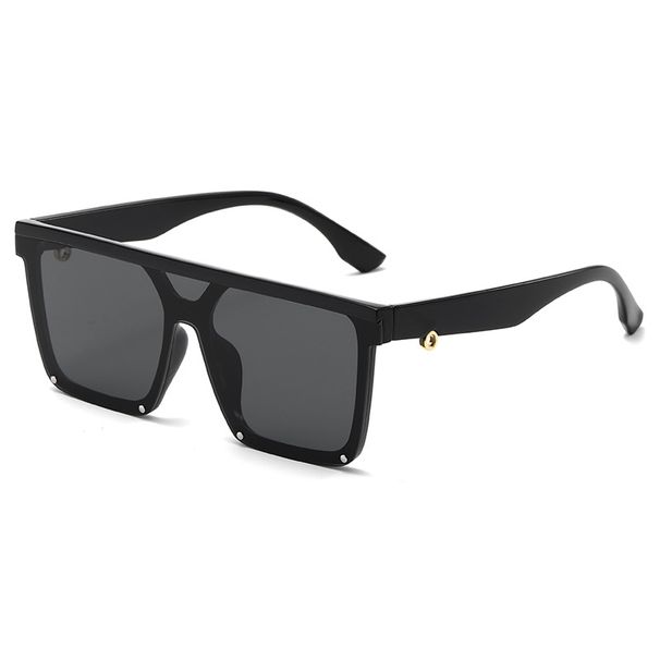 New Fashionable Square Large Frame Simple One-piece Personalized European And American Catwalk Street Shot Light Luxury Sunglasses_viptrois.com