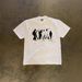Heavyweight 250gsm 100% Cotton Oversized T-Shirt | Abstract Silhouette Print Unisex Tee For Men And Women_viptrois.com