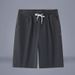 Men's Clothing Home Pants Summer Beach Pants Men's Shorts Big Pants Chinese Style Solid Color Straight Cotton And Linen Casual Pants_viptrois.com