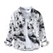 Fresh Printed Long Sleeved Shirt For Men, Fashionable, Casual, Versatile, Artistic, Loose Spring And Autumn Men's Shirt_viptrois.com