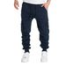 Men's Fleece-Lined Cargo Pants - Winter Warm Workout Joggers With Multiple Pockets, Relaxed Fit & Stretch Polyester (Light Gray/Charcoal/Navy/Black)_viptrois.com