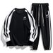 Men's Clothes Men's Hoodie This Autumn Round Neck Loose No Hat On The Spring And Autumn Casual Sportswear Suit_viptrois.com