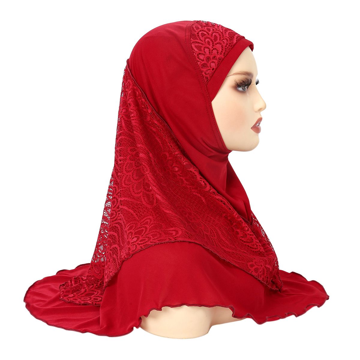 2025 New Summer Malay Headscarf, Crystal Linen Double-layer Lace Headscarf Scarf_viptrois.com