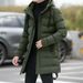Men's Clothing 2024 New Medium Long Thick Warm Casual Fashion Cotton-Padded Jacket Hooded Cotton-Padded Jacket For Men_viptrois.com