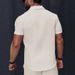 Men's Clothing Spring And Summer Short Sleeved Versatile Shirt Texture Casual Shirt_viptrois.com