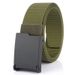 Unisex Unisex casual men's nylon belt all-in-one jeans without metal inner belt tank print_viptrois.com