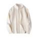 Stand Up Collar Cardigan With Double Zipper Sweater, Men's Autumn And Winter Solid Color Knitted Sweater, Outerwear, And Thread Jacket_viptrois.com