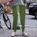 Men's Clothing Spring And Autumn Men's Casual Pants Youth Sports Leisure Quick Drying Solid Color Jacquard Drawstring Trousers_viptrois.com