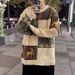 Pure Knitted Autumn Thickened Men Korean Trendy Loose Japanese Winter Ins Hong Kong Style Lazy Sweater Coat_viptrois.com