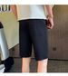 Summer Men's White Casual Loose Sports Pants Trendy Brand Versatile Printed Five Point Outerwear Mid Length Shorts_viptrois.com