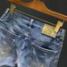 Men's Clothing Denim Shorts Men's Wear Resistant Washed Retro Light Colored Elastic Comfortable Handsome Casual Shorts_viptrois.com